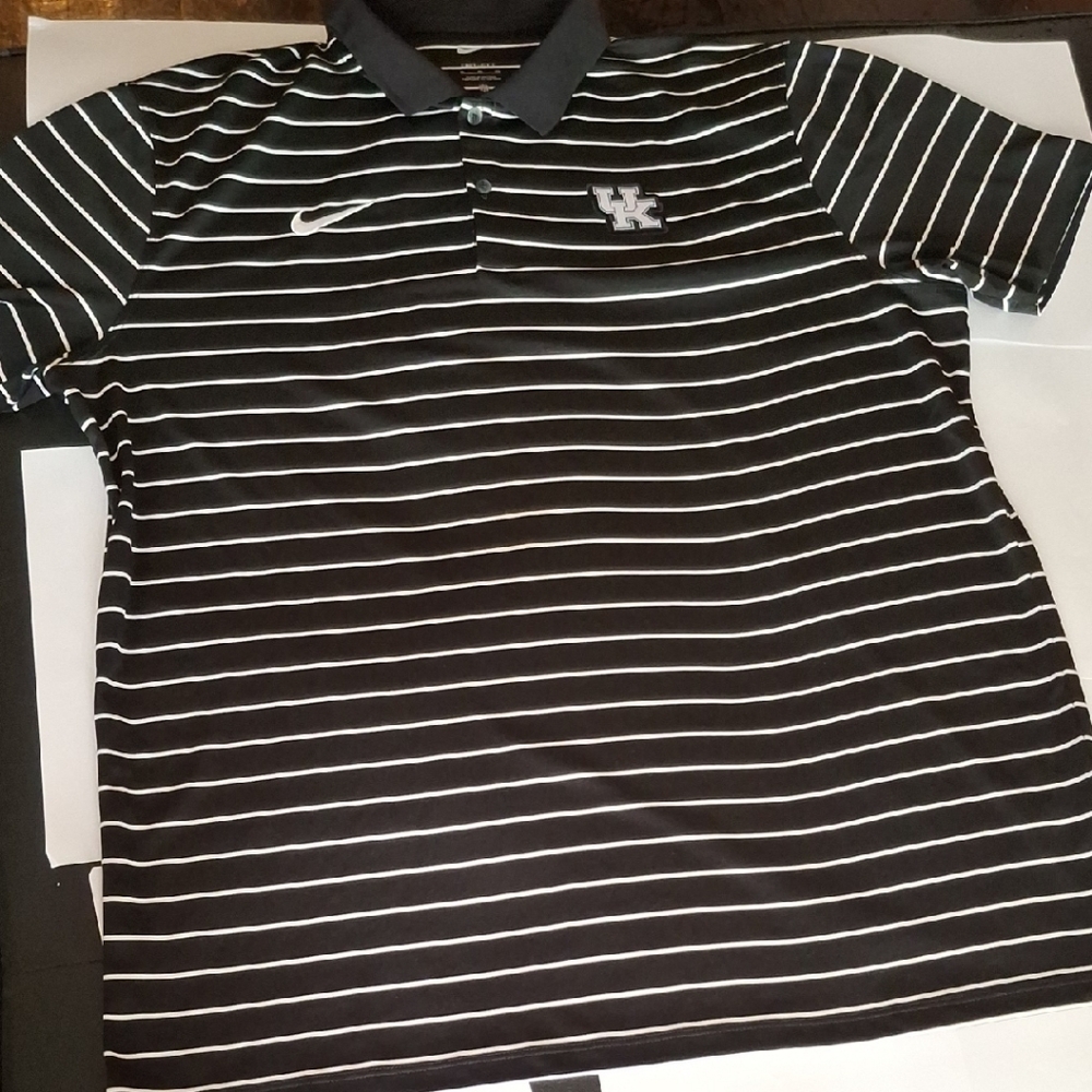 Kids Black and White Striped Polo Shirt